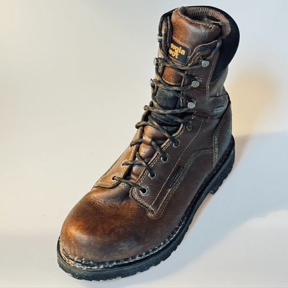 GEORGIA BOOT Multi Purpose Elite Work Boots GB00318 Brown Leather Size 10M - Picture 7 of 13